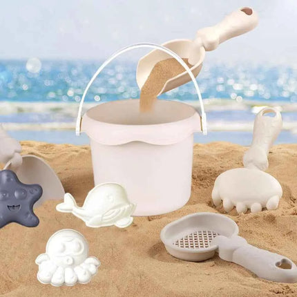 Set di giocattoli da spiaggia per bambini, in plastica resistente, set di giochi estivi per piscina e spiaggia, strumenti per giocare sulla sabbia all'aperto per ragazzi e ragazze, giocattolo da spiaggia