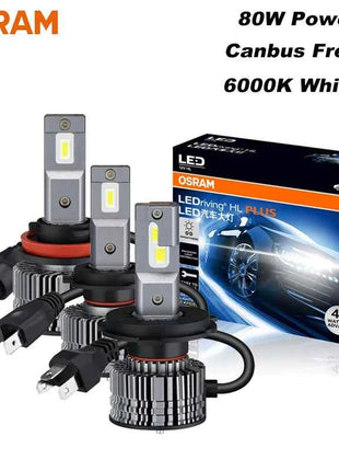 OSRAM LED H4 H7 H11 CF2.0 Plus Car Headlight HB3 HB4 80W Power 12/24V High Low Beam 6000K Bright White Upgarde Lamps Fog Light