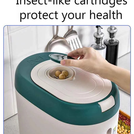 XIAOGUI 5KG/10KG Rice Dispenser Kitchen Organizer And Storage Container Home Box Cereal Jar Botes Cocina Almacenaje Alimentos
