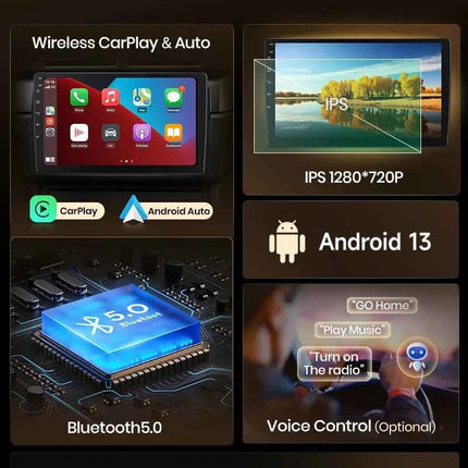 Junsun Wireless CarPlay Android Auto Car Radio For Toyota Yaris 2012 2013 20014 2015-2017 GPS Multimedia 2 din