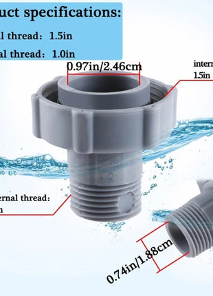 Connettore per raccordo di scarico per piscina per P6A1420 P6D1420 P6H1420 P6D1420ASS16