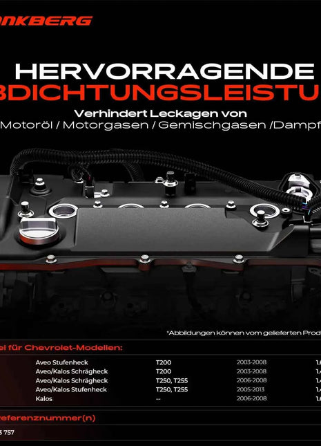 Coperchio valvole Frankberg 1x per Chevrolet Aveo/Kalos 1.4L 1.6L 96473757