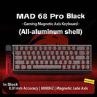 MADLIONS MAD 60/68HE Gaming Magnetic Switch Keyboard Wired Key Web Drive Custom 8K 61/68 Return RT Adjustable Keystroke Hot Swap