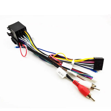 Adattatore per cablaggio ISO Android per auto Spina a 16 pin Cavo audio ausiliario per unità principale radio aftermarket per Audi A3 8P A4 TT