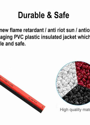 DC12V 2Pin Extension Electrical Power Wire 5M~100M Red Black Connect Cable 18 20 22 AWG PVC Copper Cord Line For LED Strip Light