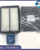 Car Air Filter&Oil Filter&Carbin Filter&Fuel Filter For Chery Tiggo 4/5x 1.5T 2.0L Tiggo 7/8 1.5T 2.0L T15-1109111 T15-8107011