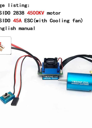 2435/2440/2838/2847 Brushless Motor 35A/45A ESC Combo for Wltoys 124016 Remo Hobby XLH Timaya Redcat 1/12 1/14 1/16 RC Boat Car