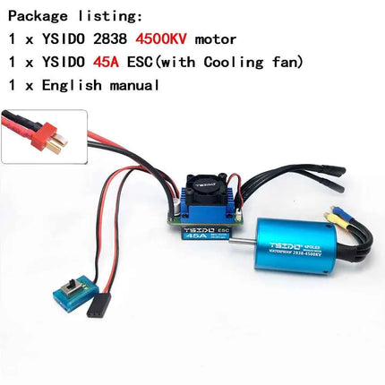 2435/2440/2838/2847 Brushless Motor 35A/45A ESC Combo for Wltoys 124016 Remo Hobby XLH Timaya Redcat 1/12 1/14 1/16 RC Boat Car