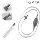 Aquarium Siphon Vacuum Cleaner Tool Set for Large Fish Tank Gravel/Sand Cleaning Water Change with Extension Tube, Fast and Easy