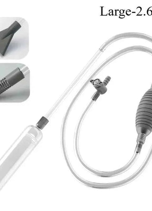 Aquarium Siphon Vacuum Cleaner Tool Set for Large Fish Tank Gravel/Sand Cleaning Water Change with Extension Tube, Fast and Easy