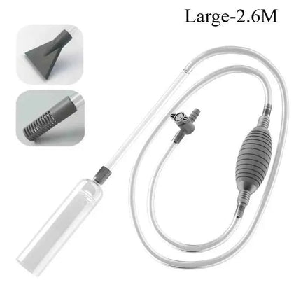 Aquarium Siphon Vacuum Cleaner Tool Set for Large Fish Tank Gravel/Sand Cleaning Water Change with Extension Tube, Fast and Easy