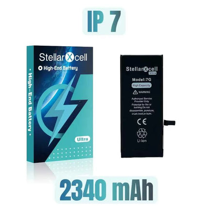 StellarXcell Ultra High Capacity Battery For iPhone7 8Plus 11 12Mini 13ProMax X XS XR 14plus 15Pro  show 100%healthy