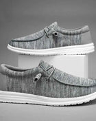 Dude Canvas Shoes Men Casual Slip on Shoes Alpargatas Hombre Moccasins Mocassin Homme Lightweight Breathable Plus Big Size 50