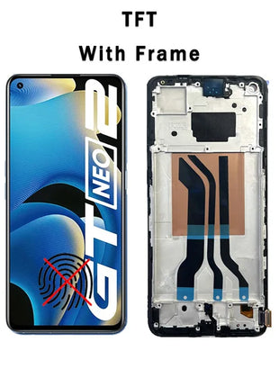 Nuovo Display AMOLED Per Realme GT Neo2 Display LCD Touch Screen Digitizer Assembly Per Realme GT Neo2 RMX3370 Display LCD sostituire