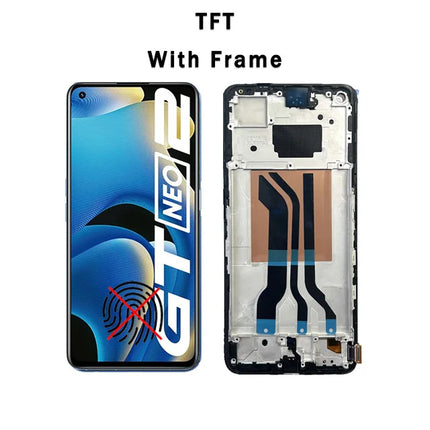 Nuovo Display AMOLED Per Realme GT Neo2 Display LCD Touch Screen Digitizer Assembly Per Realme GT Neo2 RMX3370 Display LCD sostituire