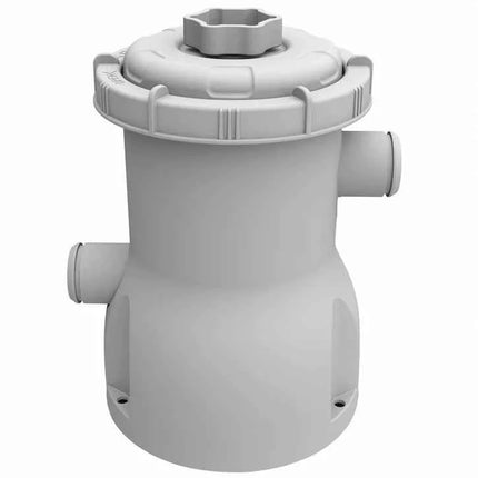 Piscina Fuoriterra Ovale Avenli con Struttura in Acciaio Cm 540x304x106 Grigia con Pompa Filtro, Scala e Teli Inclusi