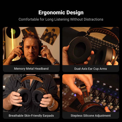 Fosi Audio I5 Over-Ear Wired Headphones 97mm Diaphragm Open Back Planar Magnetic HiFi Headset for Studio