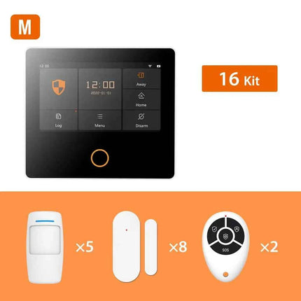 Staniot WiFi 4G Home Security System Wireless Security Protection Tuya Smart Home Alarm Sensors Built-in Siren Works with Alexa