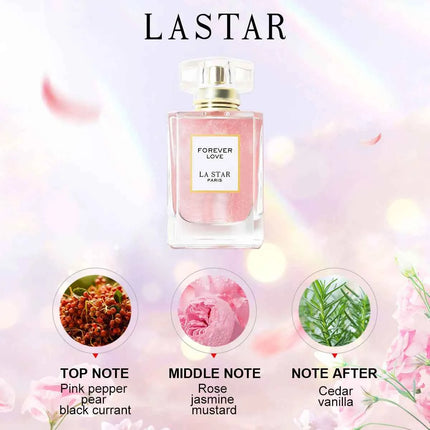 LASTAR Women's Long-lasting Perfume , Two bottles Totaling 110ml/3.72fl oz, Rose &Jasmine Fragrance,Christmas/New Year Gifts