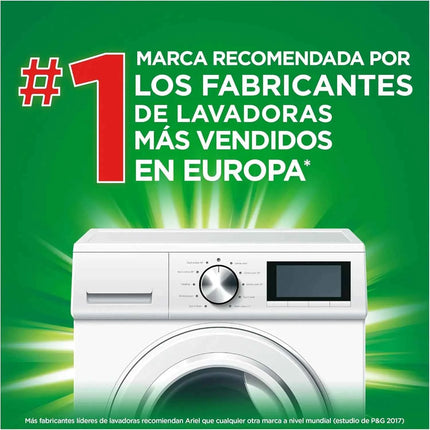 Pack of ariel all-in-one liquid washing machine detergent in capsules/pills,19+7 (78 or 130) washes, more extra power stain remover, deep cleaning