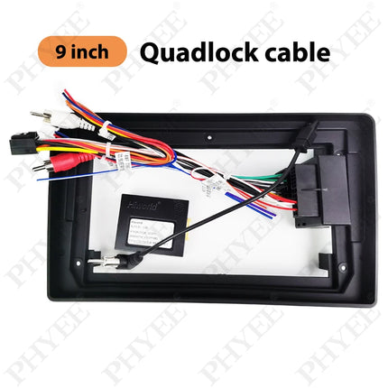 Telaio pannello cruscotto per Audi A4 B7 2004 - 2008, adattatore cablaggio radio, decodificatore CAN Bus, per multimediale Android 2 DIN 9"