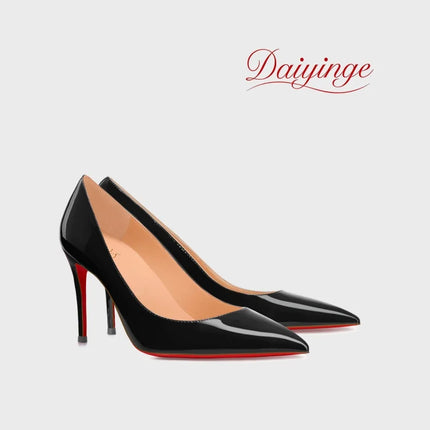 Tacchi da Donna 2026 Nuovi di Lusso Firmati di Alta Qualità con Suola Rossa, Tacchi Alti a Punta, Stiletto, Scarpe Eleganti Sexy da 12 cm