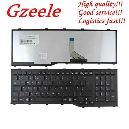 GZEELE New US Laptop Keyboard For FUJITSU Lifebook AH532 A532 N532 NH532 PN:MP-11L63US-D85 Notebook Replacement english keyboard
