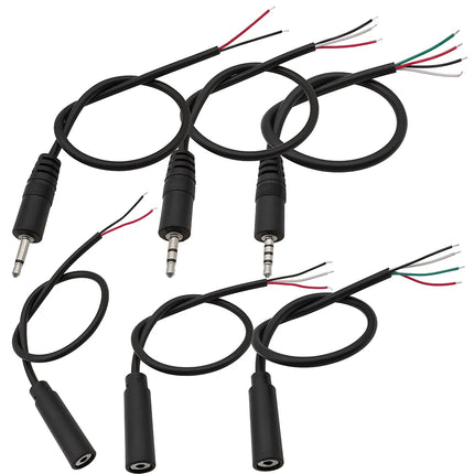 1/3/5 Pz 2.5mm 2/3/4 Poli Filo Maschio Femmina Spina Martinetti Cavo Audio Mono Stereo Aux Connettore di Estensione Delle Cuffie riparazione FAI DA TE
