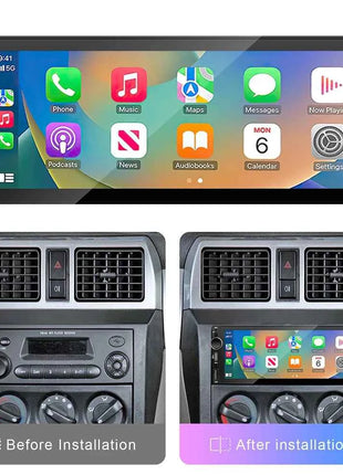 IPS 6.9 Inch 1Din Wireless Or wired Carplay Android Auto Car Radio Multimedia MP5 Player 1 Din DVD Bluetooth Stereo USB Charging