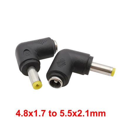5/2/1 Pz Ad Angolo Retto DC 5.5x2.1mm Jack Femmina a 3.5x1.35 4.0x1.7 4.8x1.7 5.5x2.1 5.5x2.5 6.3x3.0 6.0x4.4mm Connettore DC Maschio