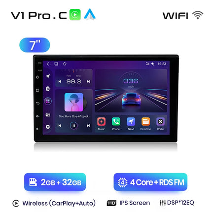 Junsun 7 9 10 inch Universal CarPlay Android Auto Car Radio For VW Fiat Renault Nissan Hyundai GPS Multimedia Autoradio Stereo