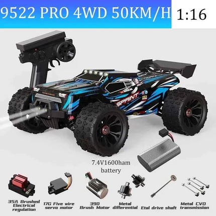 SCY9522PRO Super Brushless Motor Remote Control Car 85 km/h or 50 km/h High-Speed 4WD 1:16 Scale Model Racing Car Boy Toy Gift