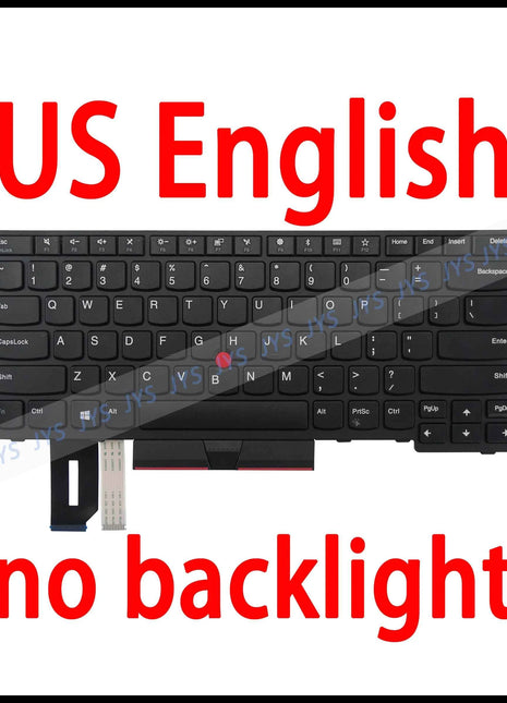 Laptop Replacement Keyboard for Lenovo ThinkPad E480 E485 E490 E495 L380 L390 L480 R480 T480S L490 T490 T495 US/BR/FR/UK/PT/SP