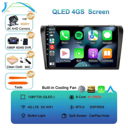 Android 16  video Player Car Radio For Mazda 3 2004 - 2009 2din with BOSE Multimedia Carplay Stereo GPS Head Unit WIFI+4G