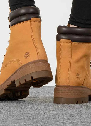 Timberland Women's Boots, Yellow Boots, Outdoor Hiking Shoes, High-Top Waterproof Sneakers, Hiking Shoes A5N9S231