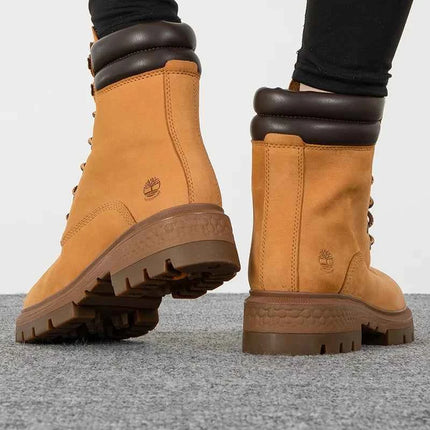 Timberland Women's Boots, Yellow Boots, Outdoor Hiking Shoes, High-Top Waterproof Sneakers, Hiking Shoes A5N9S231