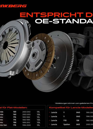 Kit Frizione Frankberg 1x per Fiat Cinquecento Palio Weekend Panda Box/Hatchback Punto 3000951302