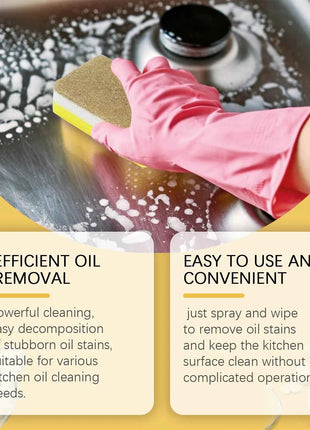 JAKEHOE Greasy Dirt Clean Spray Kitchen Powerful Remover Oil Multipurpose Dirt Degreaser Cleaning Agent Washing Home Use Cleaner