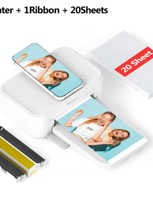300dpi Color Photo Wifi 4x6 Inch Printer Portable Mni Mobile Pocket Wireless Print Maker Machine with Ribbon and Photo Papers