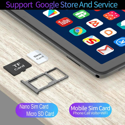 Nuovo Tablet Pc Android da 10.1 pollici Google Play Octa Core Doppia fotocamera Dual SIM 3G Telefonata Tablet Bluetooth Wifi 4 GB + 64 GB ROM