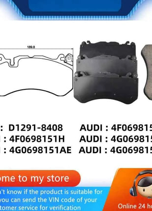 For Audi RS6 (C6/4F5 C7/4G5/4GD C6/4F2) RS7 (4GA/4GF) Front Brake Pads/Auto Parts -59078