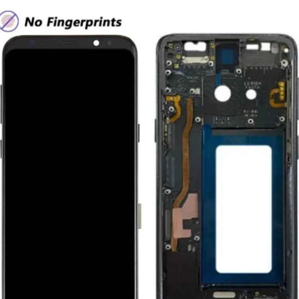 Display AMOLED per SAMSUNG Galaxy S9 G960 Display Touch Screen Digitizer Assembly G960F/DS OLED LCD con sostituzione del telaio