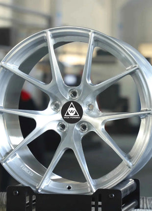 Cerchi in Lega Forgiati WOA VS-5RS Cromati Lucidi 5x112 5x120 6x139.7 5x114.3 da 17 18 19 20 Pollici per Apex Arc 8 Ml-10rt Vs-5rs