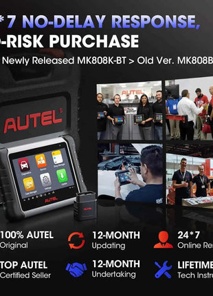 Autel MaxiCOM MK808K-BT Bidirectional Bluetooth OBD2 Scanner same as MK808BT Pro MK808Z-BT Automotivo Car Diagnostic Scan Tool