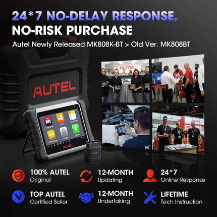 Autel MaxiCOM MK808K-BT Bidirectional Bluetooth OBD2 Scanner same as MK808BT Pro MK808Z-BT Automotivo Car Diagnostic Scan Tool
