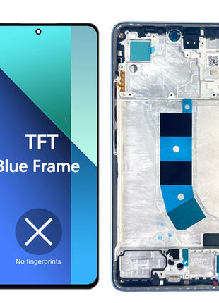 6.67 ''AMOLED Display Per Xiaomi Redmi Nota 13 4G Display LCD Touch Screen Digitizer Per Redmi Nota 13 4G Display LCD di Ricambio