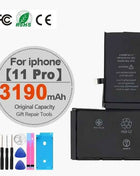 High Capacity Battery For iPhone 4 4S 5 5S 5C SE 2020 6 6S 7 8 SE2 Plus X XR XS 11 Pro Max Mobile Phone Pack New 0 Cycle Seal