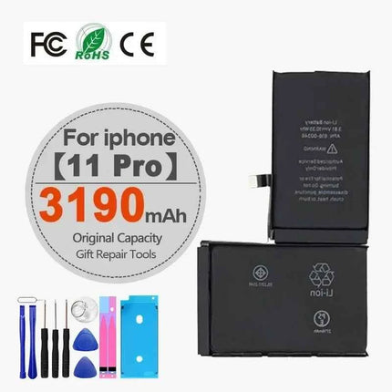 High Capacity Battery For iPhone 4 4S 5 5S 5C SE 2020 6 6S 7 8 SE2 Plus X XR XS 11 Pro Max Mobile Phone Pack New 0 Cycle Seal