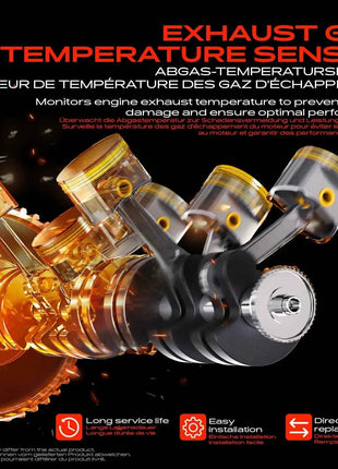 Sensore di Temperatura Frankberg 1x per Fiat 500L 351 Doblo 263 Qubo 225 Tipo 356 Fiorino 225 55284617 46341094
