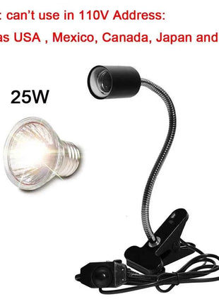 UVA+UVB 3.0 Reptile lamp Set with Clip-on Bulb Lamp Holder Turtle Basking UV Heating Lamp Kit Tortoises Light Lizards Lighting